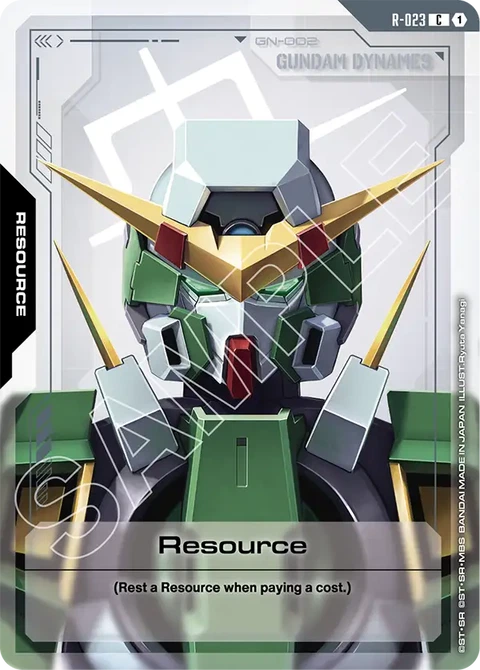Resource - Gundam Card Game card