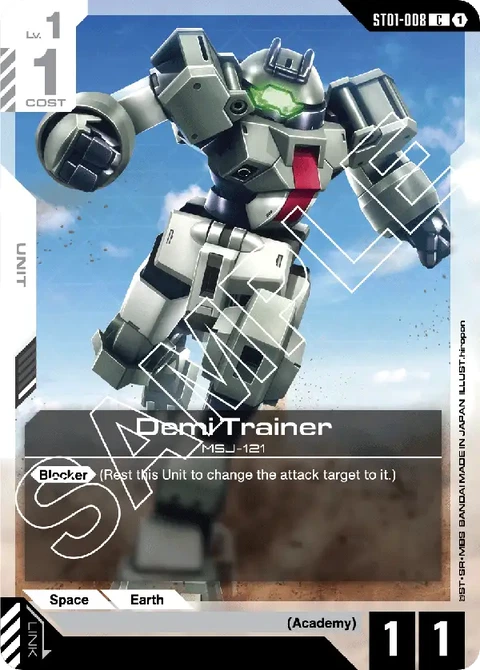 Demi Trainer - Gundam Card Game card