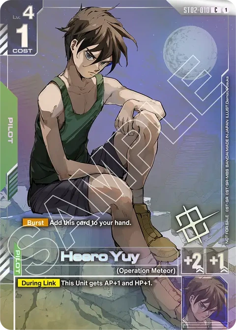 Heero Yuy - Gundam Card Game card