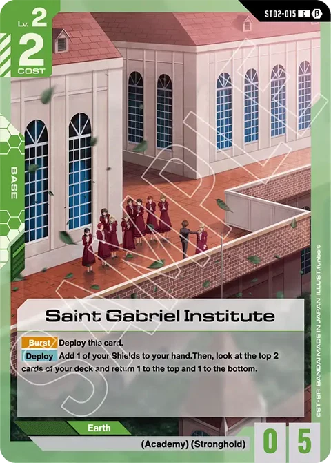 Saint Gabriel Institute - Gundam Card Game card