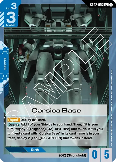 Corsica Base, Gundam Card Game Main Card