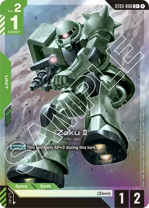 Zaku II - Gundam Card Game card
