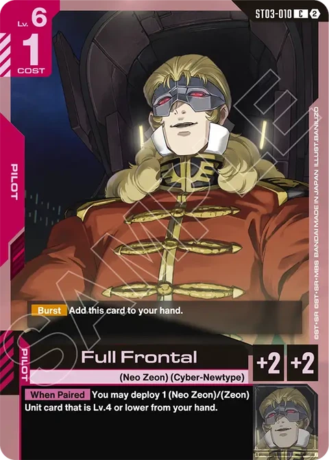 Full Frontal - Gundam Card Game card