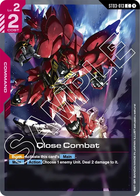 Close Combat - Gundam Card Game card