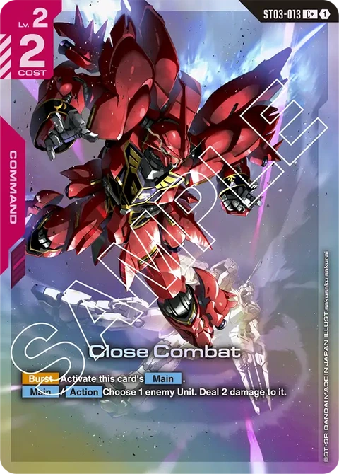 Close Combat - Gundam Card Game card