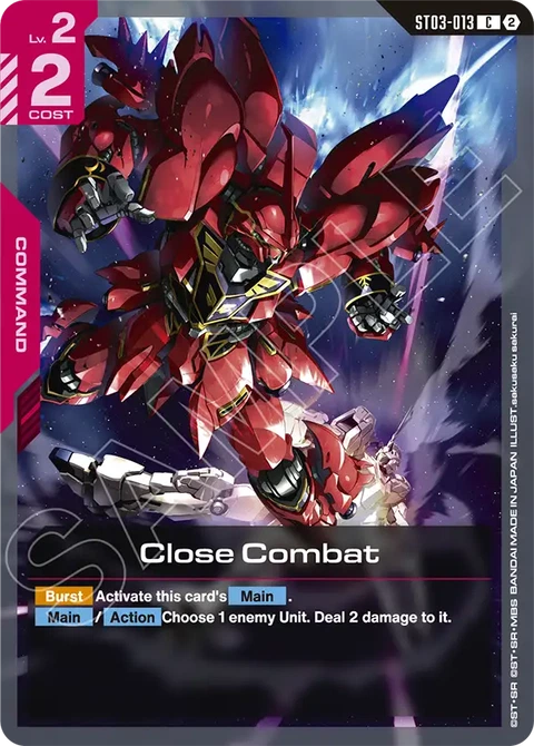 Close Combat - Gundam Card Game card
