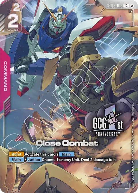 Close Combat - Gundam Card Game card
