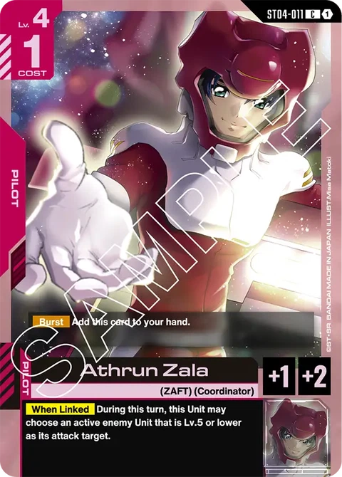Athrun Zala - Gundam Card Game card