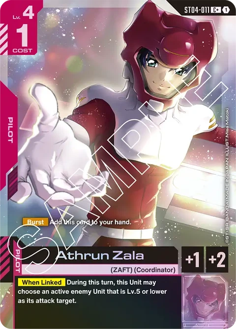 Athrun Zala - Gundam Card Game card