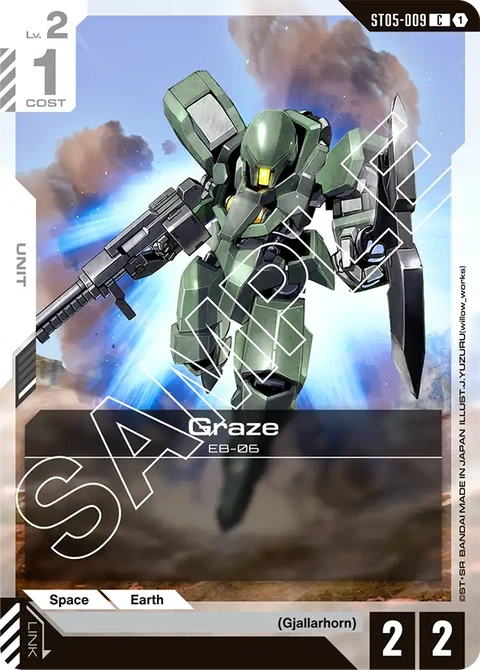 Graze - Gundam Card Game card