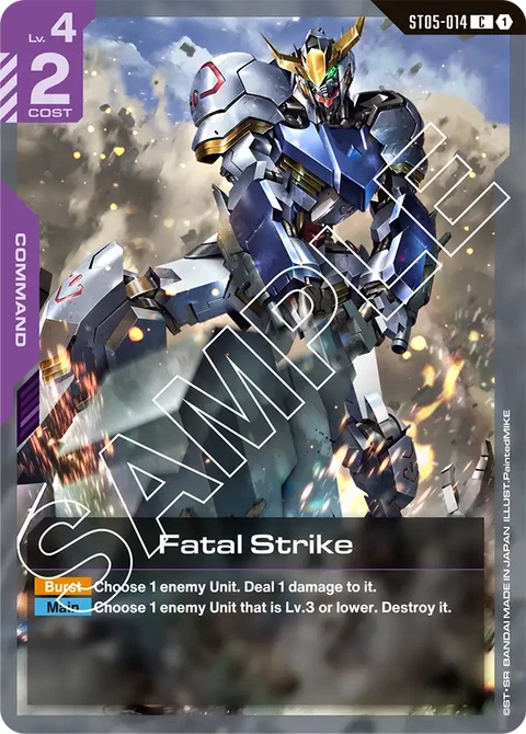 Fatal Strike - Gundam Card Game card
