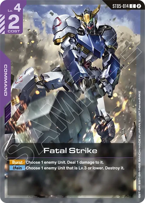 Fatal Strike - Gundam Card Game card