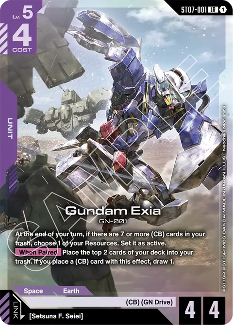 Gundam Exia - Gundam Card Game card