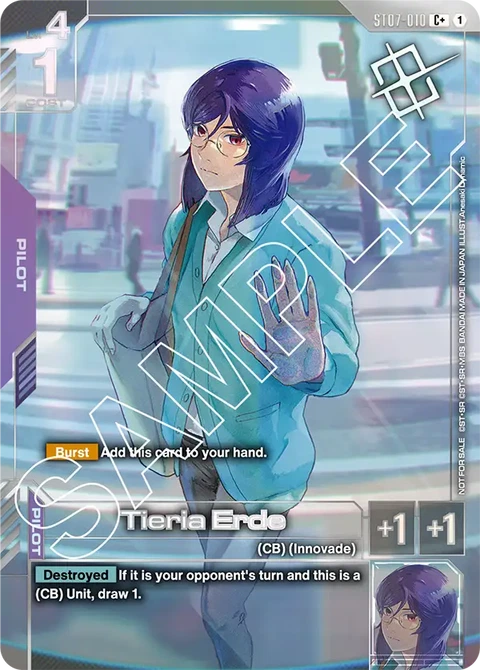 Tieria Erde - Gundam Card Game card