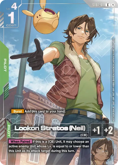 Lockon Stratos (Neil) - Gundam Card Game card