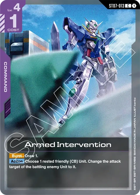 Armed Intervention - Gundam Card Game card