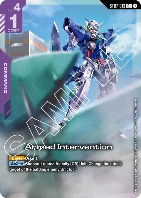 Armed Intervention - Gundam Card Game card