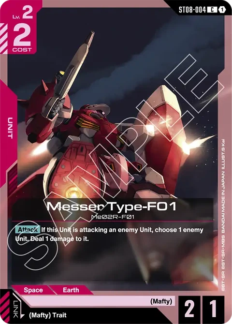 Messer Type-F01 - Gundam Card Game card