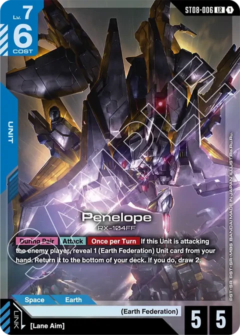 Penelope, Gundam Card Game Main Card