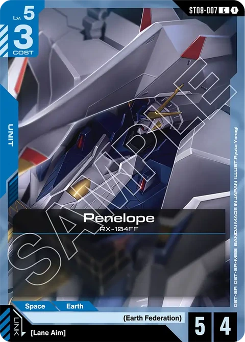 Penelope, Gundam Card Game Main Card