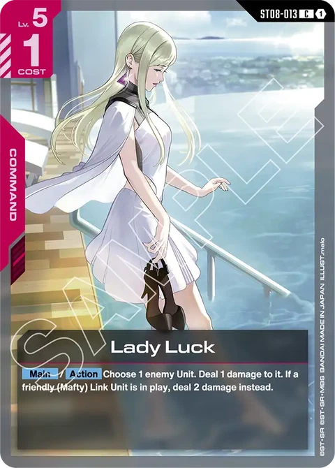 Lady Luck - Gundam Card Game card