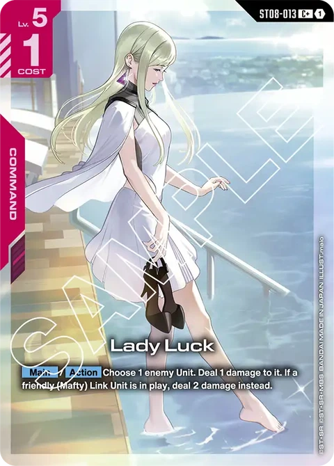 Lady Luck - Gundam Card Game card