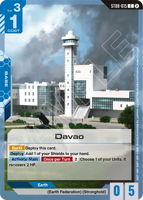 Davao - Gundam Card Game card