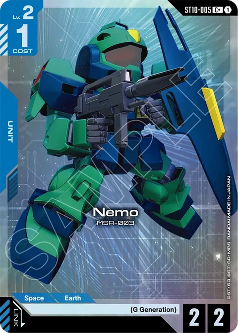 Nemo - Gundam Card Game card