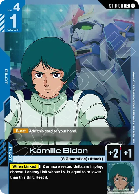 Kamille Bidan - Gundam Card Game card