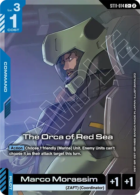 The Orca of Red Sea - Gundam Card Game card