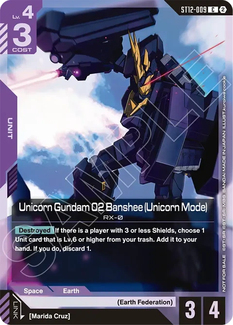 Unicorn Gundam 02 Banshee (Unicorn Mode) - Gundam Card Game card