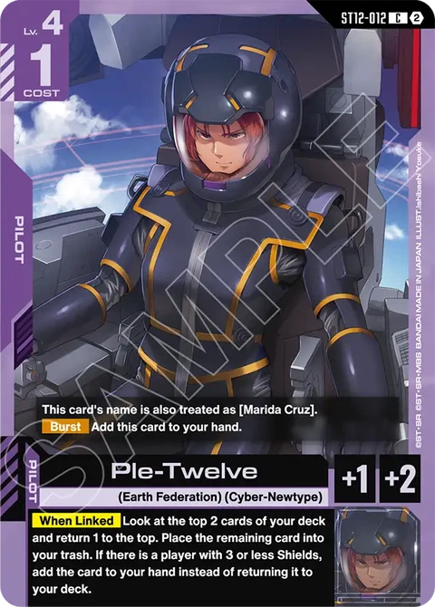 Ple-Twelve, Gundam Card Game Main Card