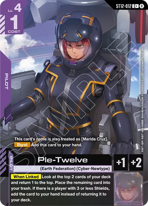 Ple-Twelve - Gundam Card Game card