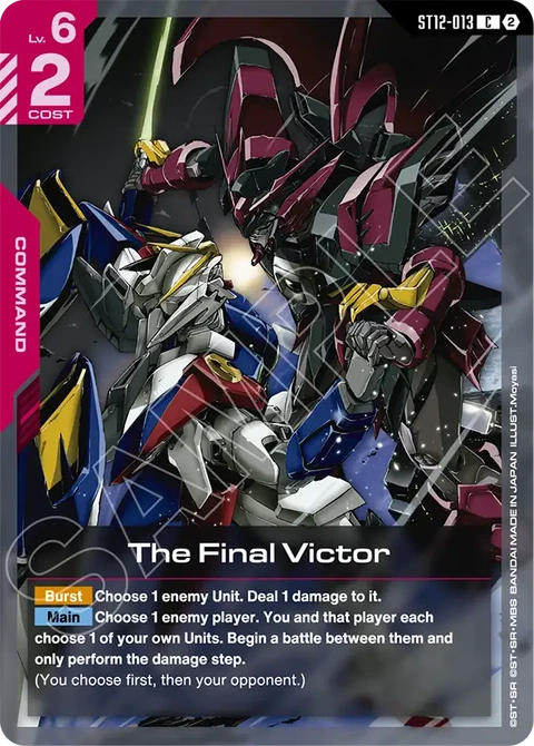 The Final Victor, Gundam Card Game Main Card