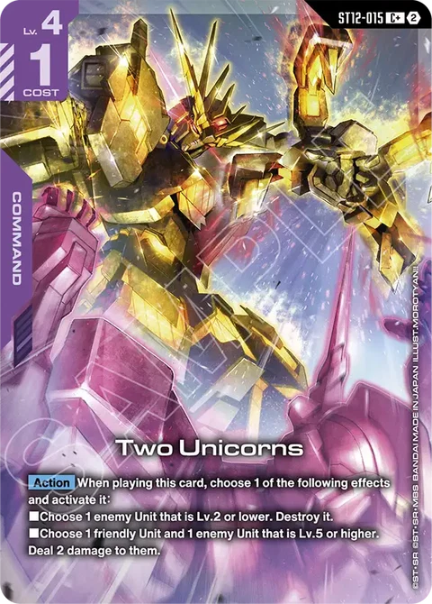 Two Unicorns - Gundam Card Game card