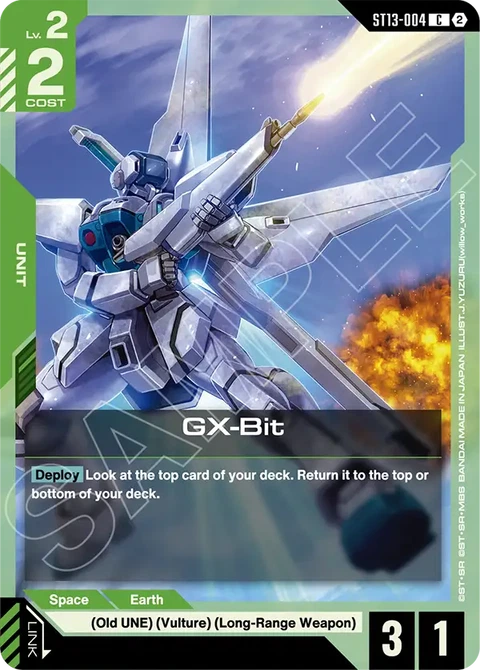GX-Bit - Gundam Card Game card