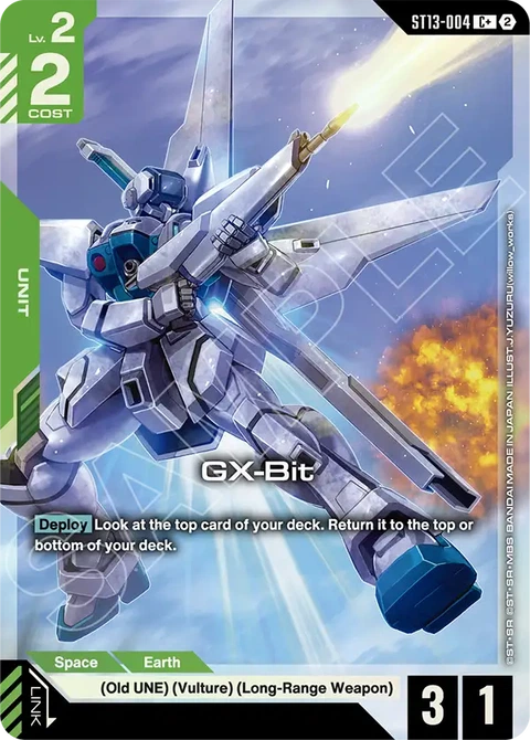 GX-Bit - Gundam Card Game card