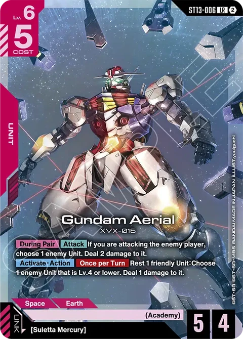 Gundam Aerial, Gundam Card Game Main Card