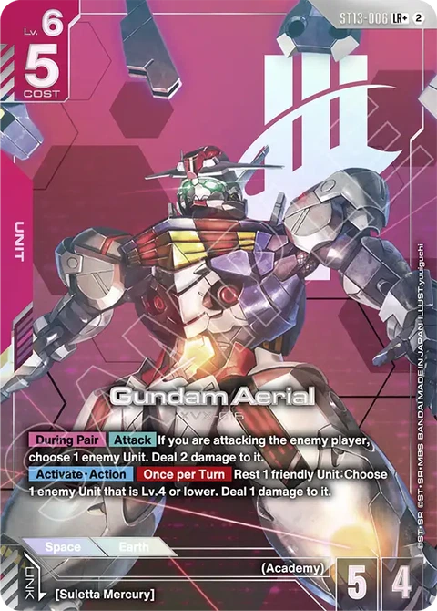 Gundam Aerial - Gundam Card Game card