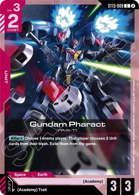Gundam Pharact, Gundam Card Game Main Card