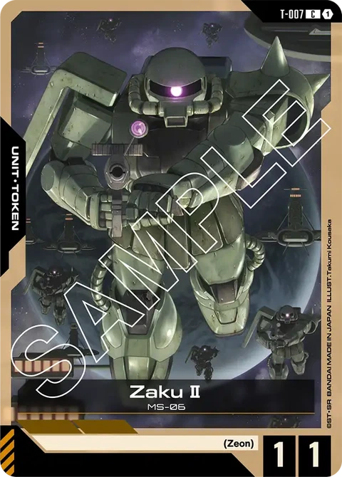Zaku II - Gundam Card Game card