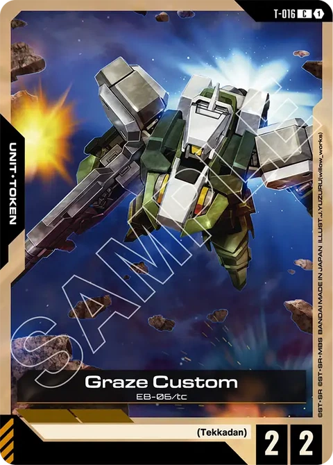 Graze Custom - Gundam Card Game card