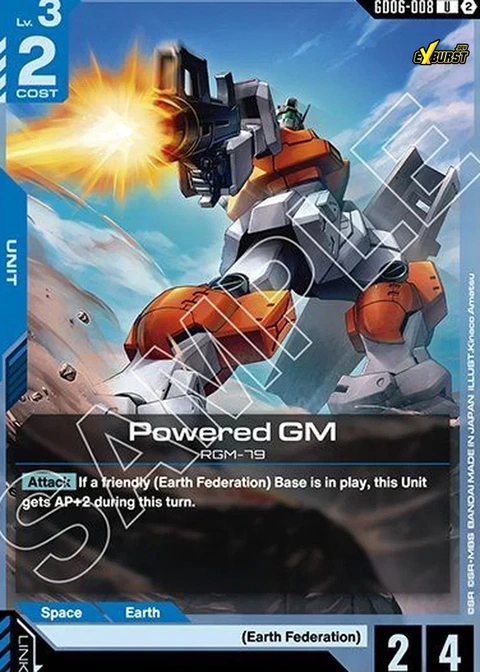 Powered GM - Gundam Card Game card
