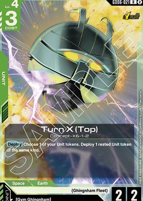 Turn X (Top) - Gundam Card Game card