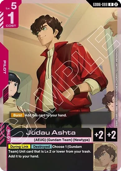 Judau Ashta - Gundam Card Game card