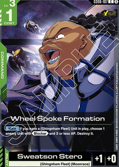 Wheel Spoke Formation - Gundam Card Game card