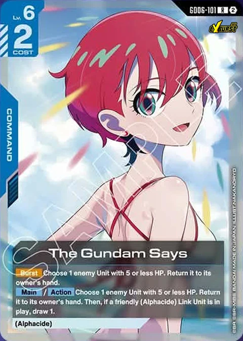 The Gundam Says - Gundam Card Game card