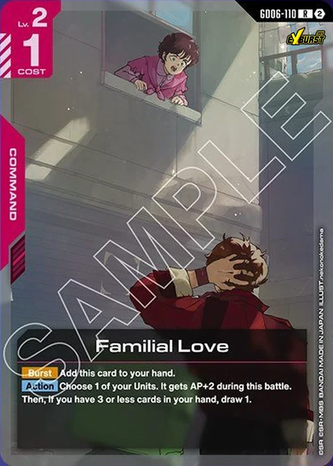 Familial Love - Gundam Card Game card