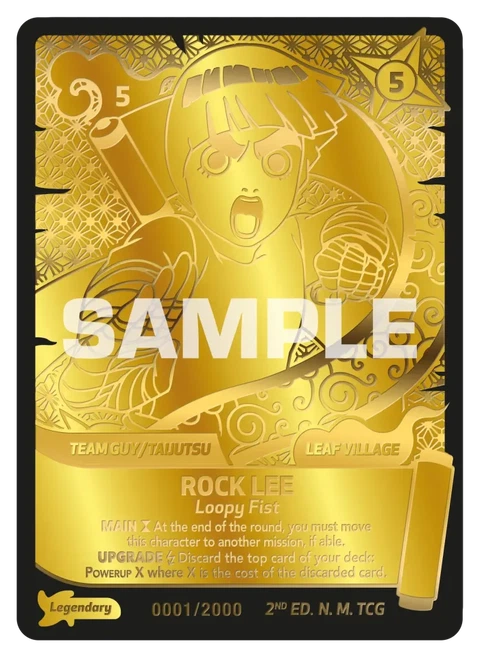Rock Lee Loopy Fist - Naruto Mythos TCG card