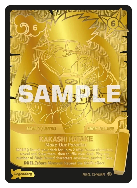 Kakashi Hatake Make-Out Paradise - Naruto Mythos TCG card